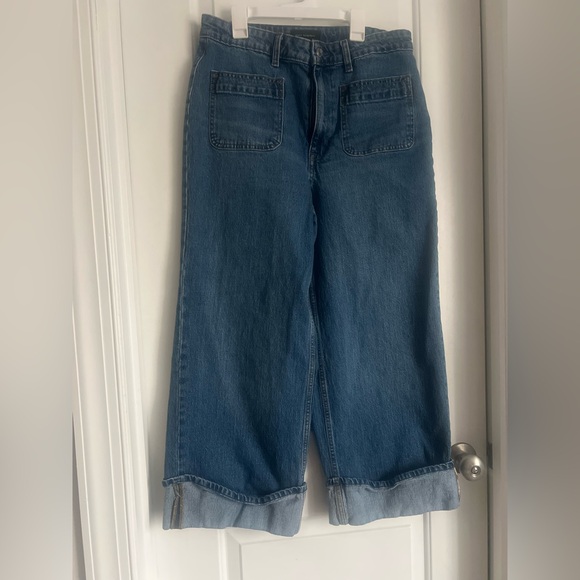 Free Assembly Cuff Leg Blue Jeans | 12 - Picture 4 of 6